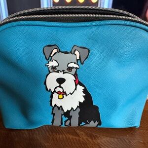 Blue Dog Print Pet Accessory Bag